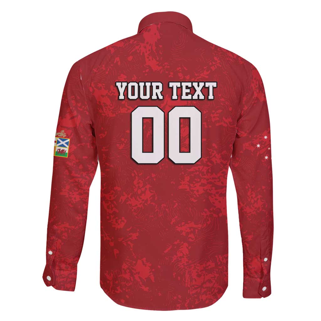 Custom British Lions-AUNZ Family Matching Tank Maxi Dress and Hawaiian Shirt Australia-New Zealand Indigenous Motif