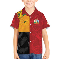 Custom British Lions-AUNZ Kid Hawaiian Shirt Australia-New Zealand Indigenous Motif