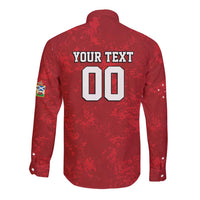 Custom British Lions-AUNZ Long Sleeve Button Shirt Australia-New Zealand Indigenous Motif