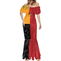 Custom British Lions-AUNZ Mermaid Dress Australia-New Zealand Indigenous Motif