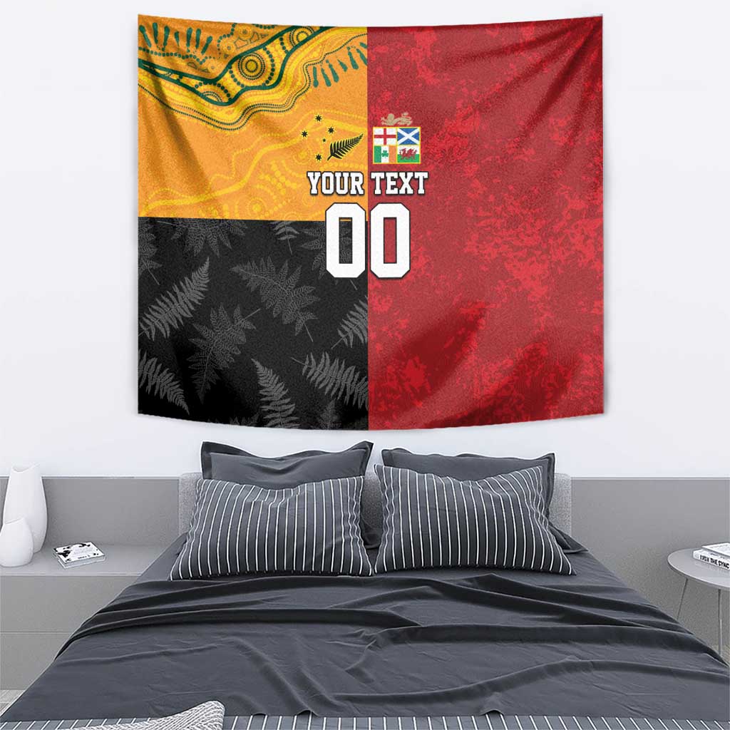 Custom British Lions-AUNZ Tapestry Australia-New Zealand Indigenous Motif