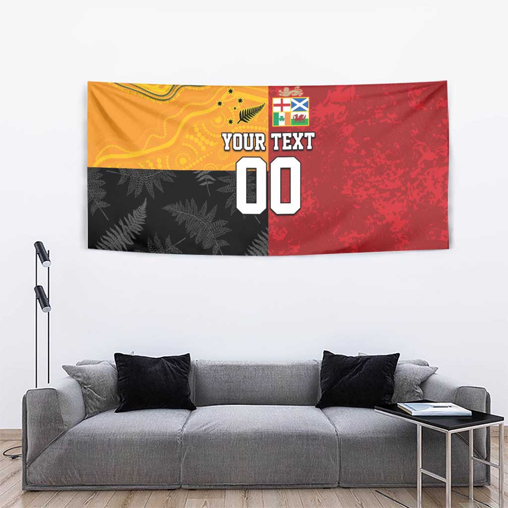 Custom British Lions-AUNZ Tapestry Australia-New Zealand Indigenous Motif