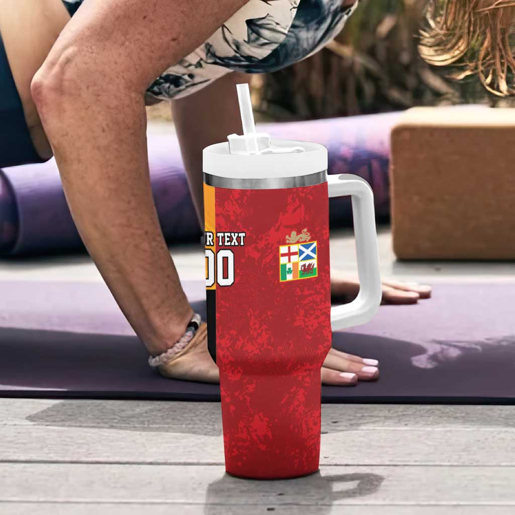 Custom British Lions-AUNZ Tumbler With Handle Australia-New Zealand Indigenous Motif LT9 - Polynesian Pride