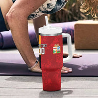Custom British Lions-AUNZ Tumbler With Handle Australia-New Zealand Indigenous Motif LT9 - Polynesian Pride