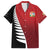 Custom British Lions New Zealand Family Matching Off The Shoulder Long Sleeve Dress and Hawaiian Shirt Half Black Fern