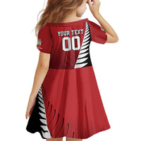 Custom British Lions New Zealand Family Matching Off Shoulder Maxi Dress and Hawaiian Shirt Half Black Fern