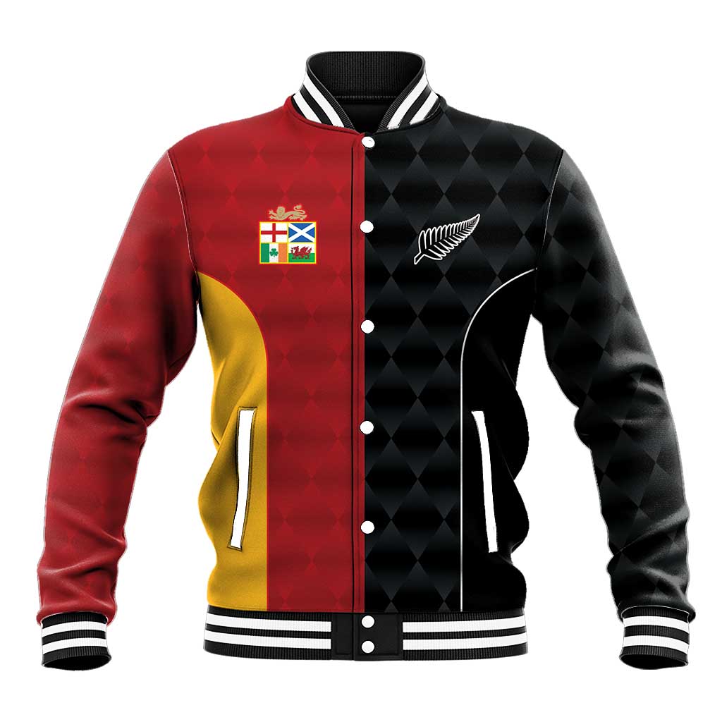 Custom British Lions New Zealand Baseball Jacket Sporty Style