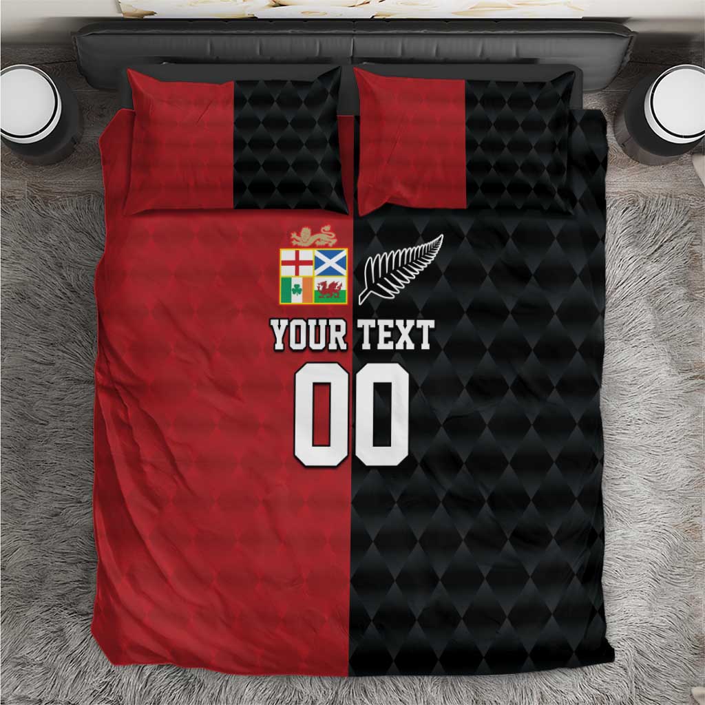 Custom British Lions New Zealand Bedding Set Sporty Style