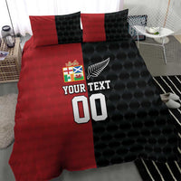 Custom British Lions New Zealand Bedding Set Sporty Style