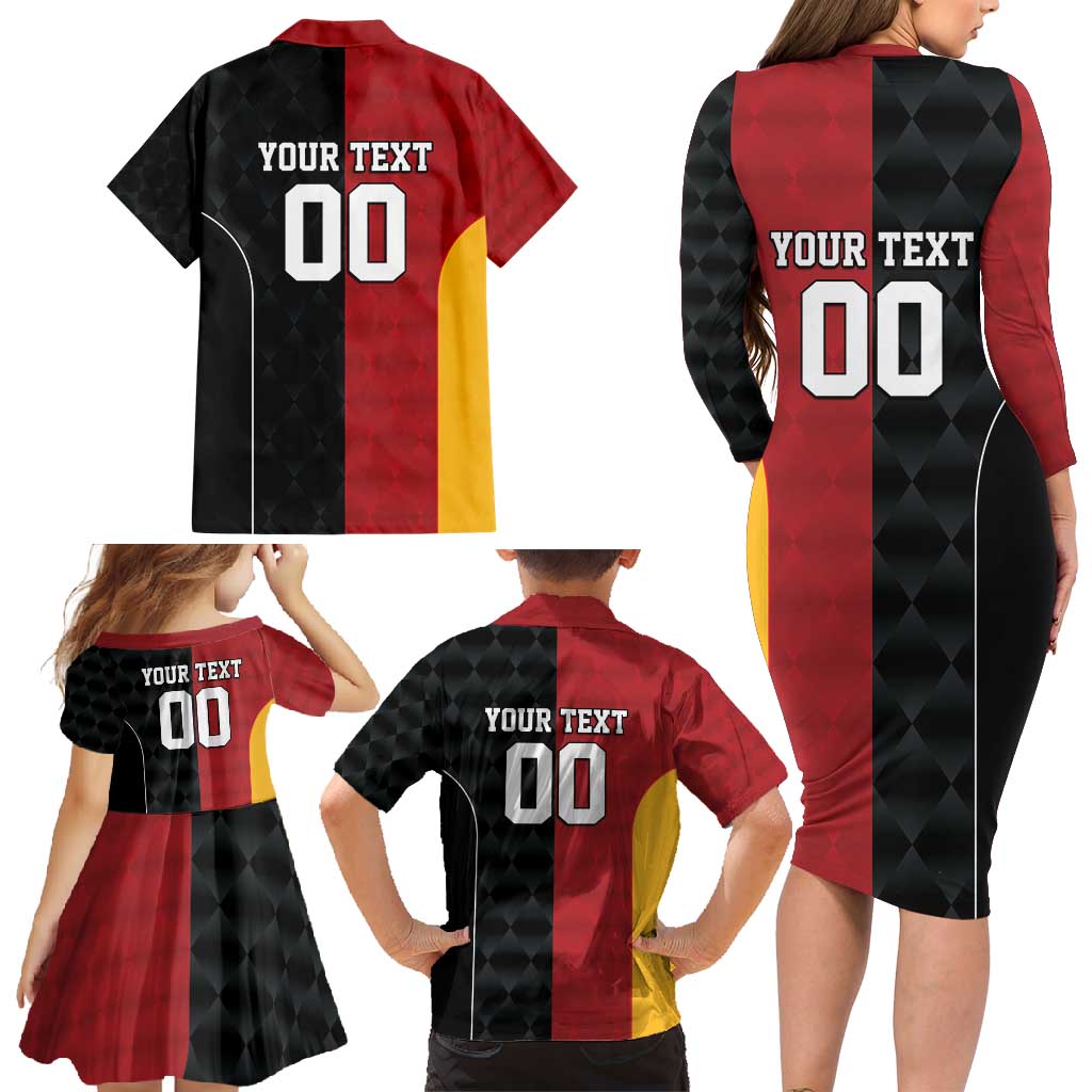 Custom British Lions New Zealand Family Matching Long Sleeve Bodycon Dress and Hawaiian Shirt Sporty Style