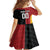 Custom British Lions New Zealand Family Matching Off The Shoulder Long Sleeve Dress and Hawaiian Shirt Sporty Style