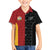 Custom British Lions New Zealand Family Matching Off The Shoulder Long Sleeve Dress and Hawaiian Shirt Sporty Style