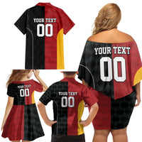 Custom British Lions New Zealand Family Matching Off Shoulder Short Dress and Hawaiian Shirt Sporty Style