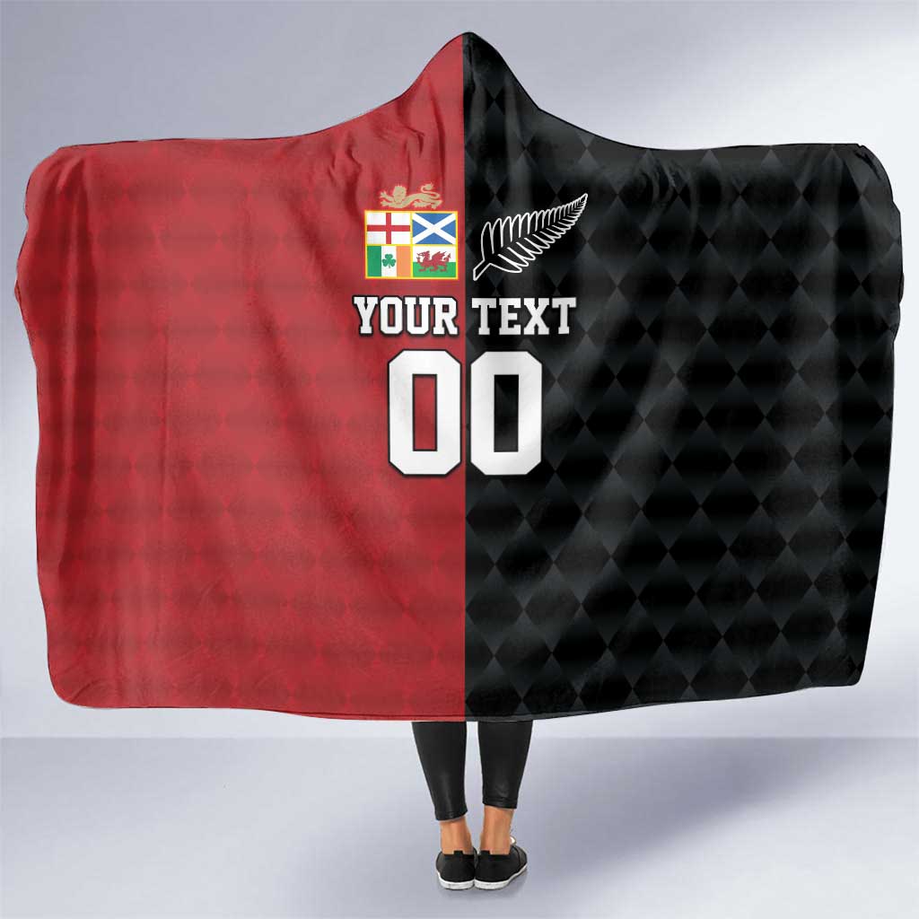 Custom British Lions New Zealand Hooded Blanket Sporty Style