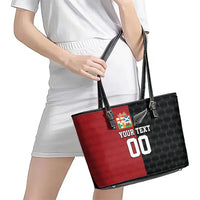 Custom British Lions New Zealand Leather Tote Bag Sporty Style