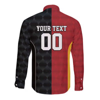 Custom British Lions New Zealand Long Sleeve Button Shirt Sporty Style