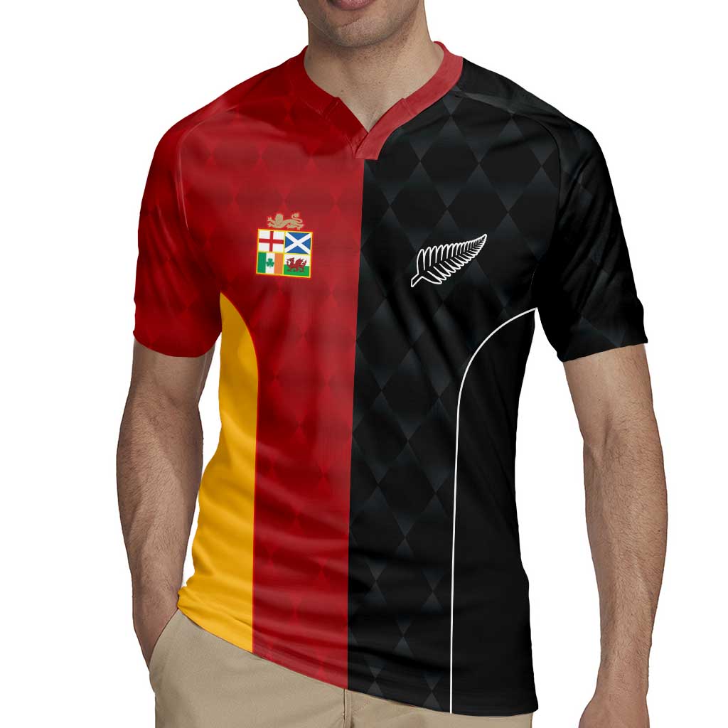 Custom British Lions New Zealand Rugby Jersey Sporty Style LT9 - Polynesian Pride