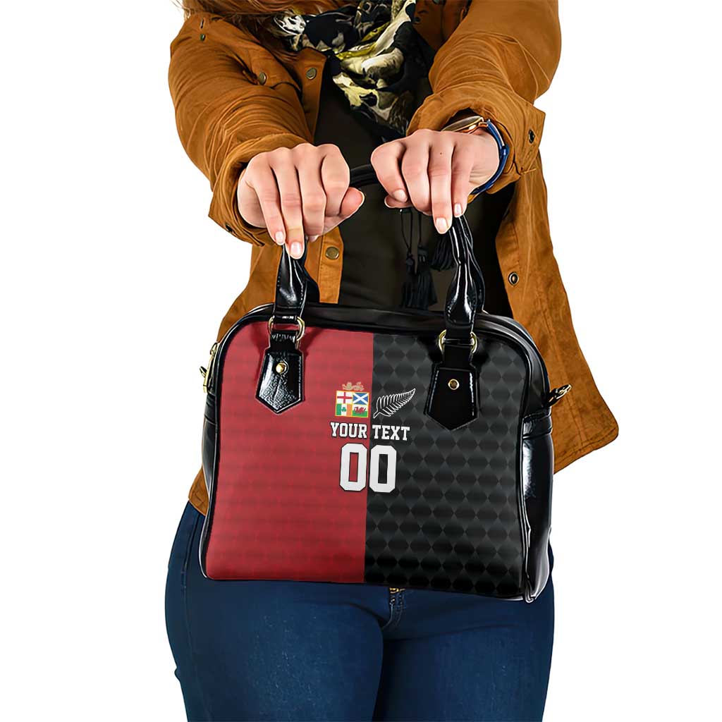 Custom British Lions New Zealand Shoulder Handbag Sporty Style