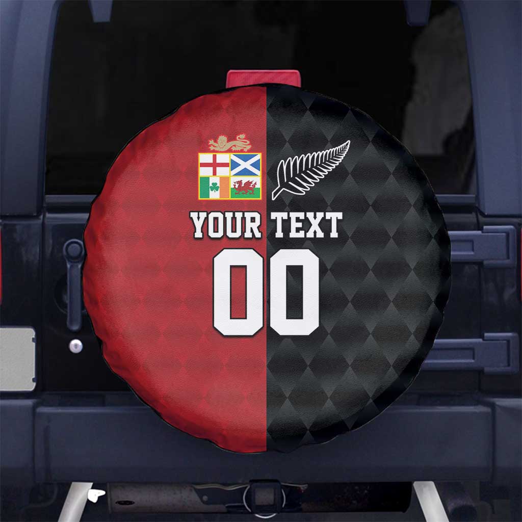 Custom British Lions New Zealand Spare Tire Cover Sporty Style