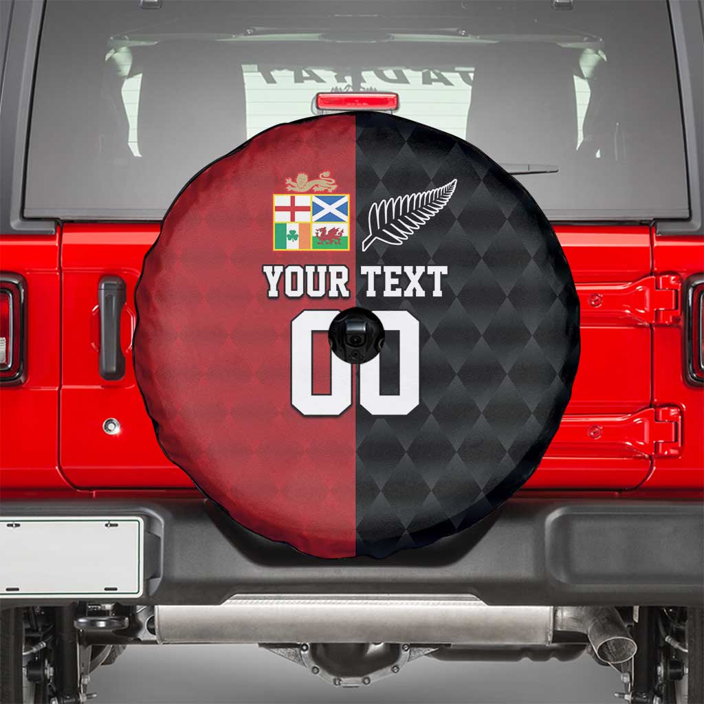 Custom British Lions New Zealand Spare Tire Cover Sporty Style