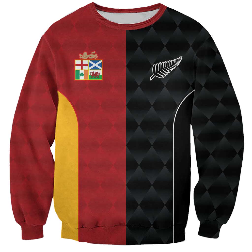 Custom British Lions New Zealand Sweatshirt Sporty Style