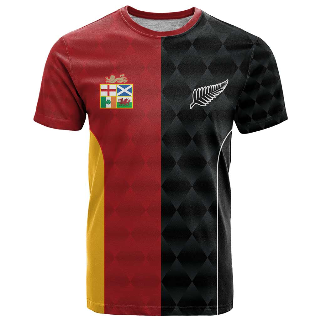 Custom British Lions New Zealand T Shirt Sporty Style