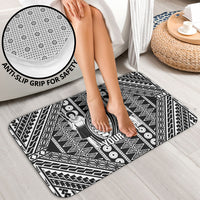 Fiji Custom Rugby National Heritage Bathroom Set Black Traditional Masi Inspired