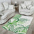 Its Okay Green Ribbon Personalised Area Rug Polynesian Depression Awareness