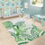 Its Okay Green Ribbon Personalised Area Rug Polynesian Depression Awareness