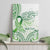 Its Okay Green Ribbon Personalised Canvas Wall Art Polynesian Depression Awareness