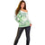 Its Okay Green Ribbon Personalised Off Shoulder Sweater Polynesian Depression Awareness