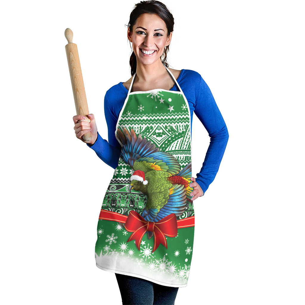 New Zealand Kea Bird Christmas Apron Maori Inspired Knitted Patterns LT9 - Polynesian Pride