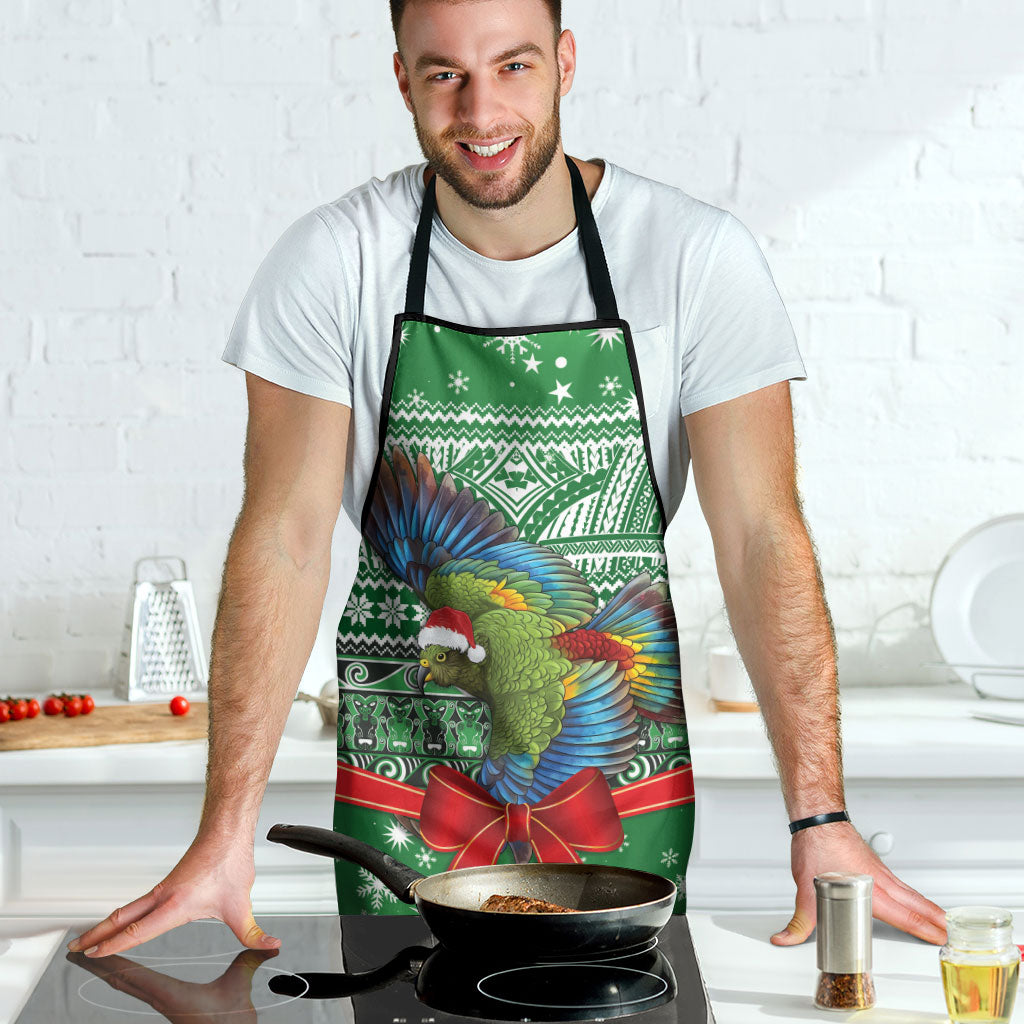 New Zealand Kea Bird Christmas Apron Maori Inspired Knitted Patterns LT9 - Polynesian Pride