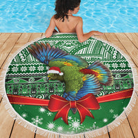 New Zealand Kea Bird Christmas Beach Blanket Maori Inspired Knitted Patterns LT9 - Polynesian Pride