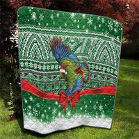 New Zealand Kea Bird Christmas Quilt Maori Inspired Knitted Patterns LT9 - Polynesian Pride