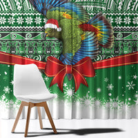 New Zealand Kea Bird Christmas Window Curtain Maori Inspired Knitted Patterns LT9 - Polynesian Pride