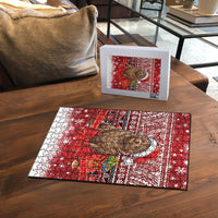 New Zealand Kekeno Seal Christmas Puzzle Maori Inspired Knitted Patterns LT9 - Polynesian Pride