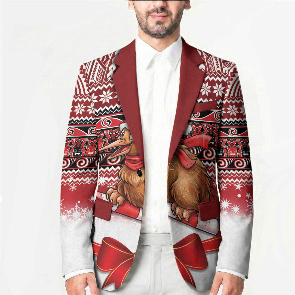 New Zealand Kiwi Bird Christmas Blazer Maori Inspired Knitted Patterns LT9 - Polynesian Pride