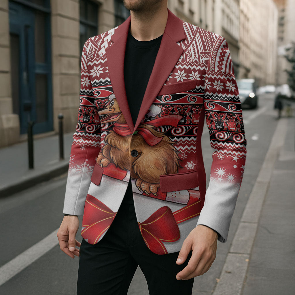 New Zealand Kiwi Bird Christmas Blazer Maori Inspired Knitted Patterns LT9 - Polynesian Pride
