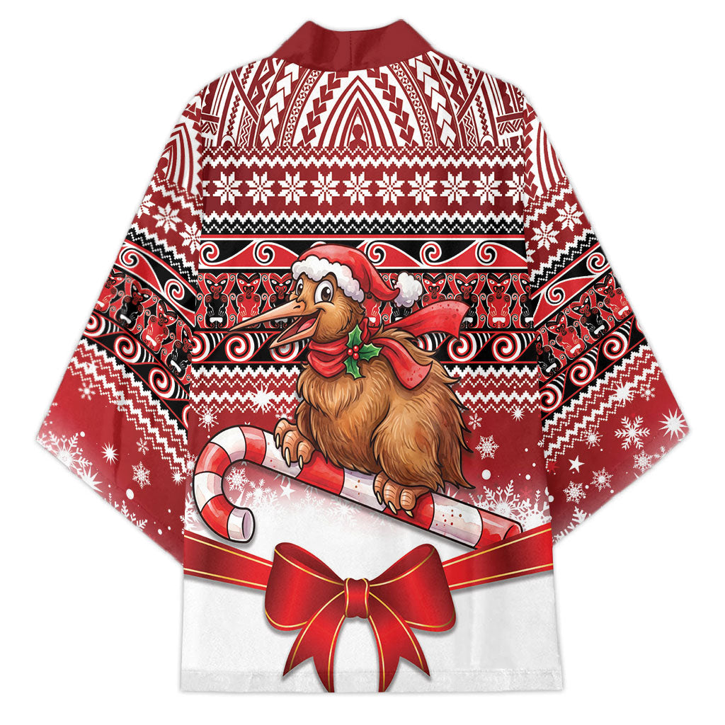 New Zealand Kiwi Bird Christmas Kimono Maori Inspired Knitted Patterns LT9 - Polynesian Pride