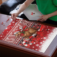 New Zealand Kiwi Bird Christmas Puzzle Maori Inspired Knitted Patterns LT9 - Polynesian Pride
