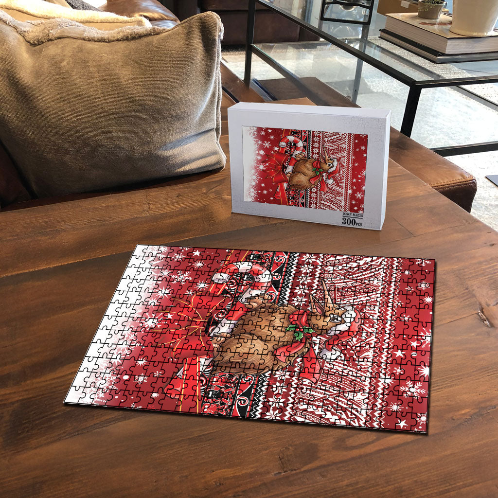 New Zealand Kiwi Bird Christmas Puzzle Maori Inspired Knitted Patterns LT9 - Polynesian Pride