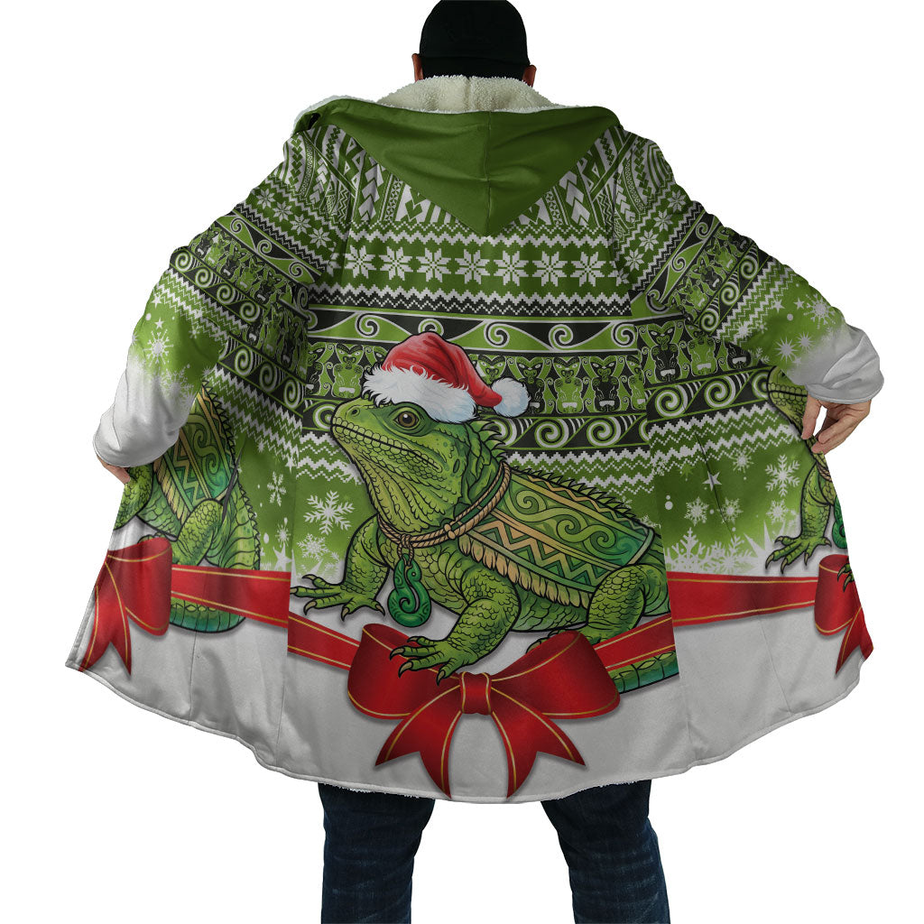 New Zealand Tuatara Christmas Cloak Maori Inspired Knitted Patterns LT9 - Polynesian Pride