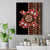 Bula Fiji Tagimoucia Flower Masi Tapa Tribal Canvas Wall Art Brown Color LT9 Brown - Polynesian Pride