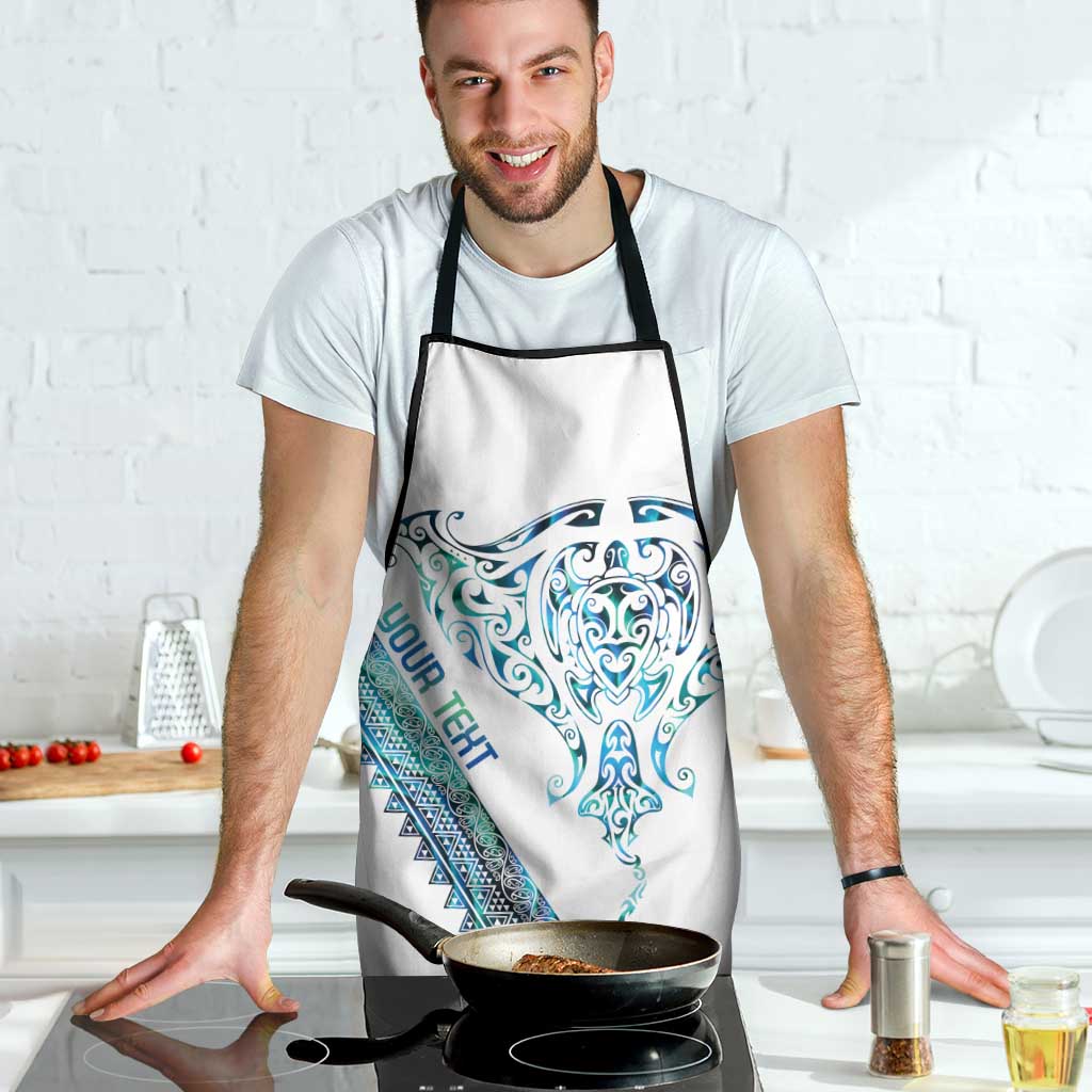 Kahui Whetu Paua shell Kowhaiwhai Taniko Personalised Apron Manta Ray Shark-Turtle Maori Tribal Style