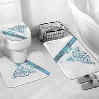 Kahui Whetu Paua shell Kowhaiwhai Taniko Personalised Bathroom Set Manta Ray Shark-Turtle Maori Tribal Style