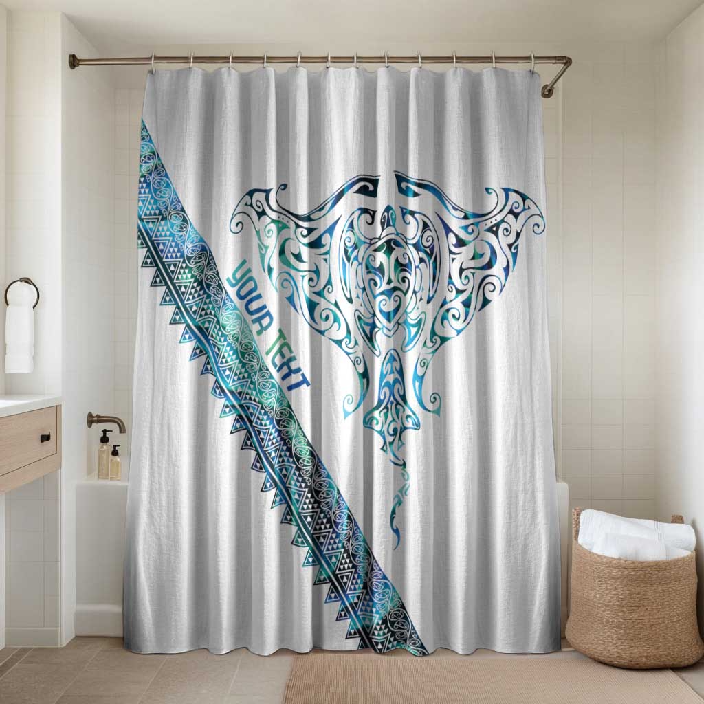 Kahui Whetu Paua shell Kowhaiwhai Taniko Personalised Bathroom Set Manta Ray Shark-Turtle Maori Tribal Style