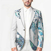 Kahui Whetu Paua shell Kowhaiwhai Taniko Personalised Blazer Manta Ray Shark-Turtle Maori Tribal Style