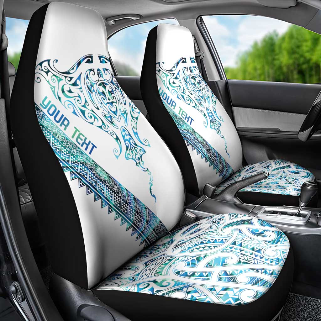 Kahui Whetu Paua shell Kowhaiwhai Taniko Personalised Car Seat Cover Manta Ray Shark-Turtle Maori Tribal Style LT9 - Polynesian Pride