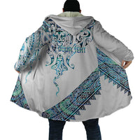 Kahui Whetu Paua shell Kowhaiwhai Taniko Personalised Cloak Manta Ray Shark-Turtle Maori Tribal Style